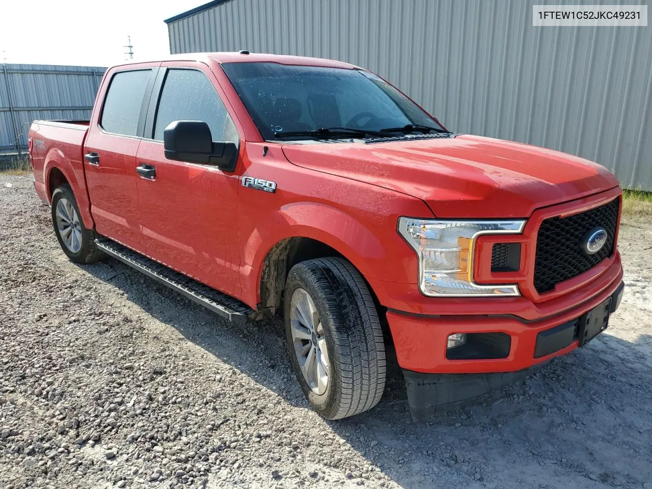 2018 Ford F150 Supercrew VIN: 1FTEW1C52JKC49231 Lot: 66089554