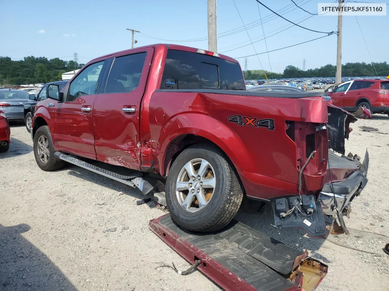 2018 Ford F150 Supercrew VIN: 1FTEW1EP5JKF51160 Lot: 66694914