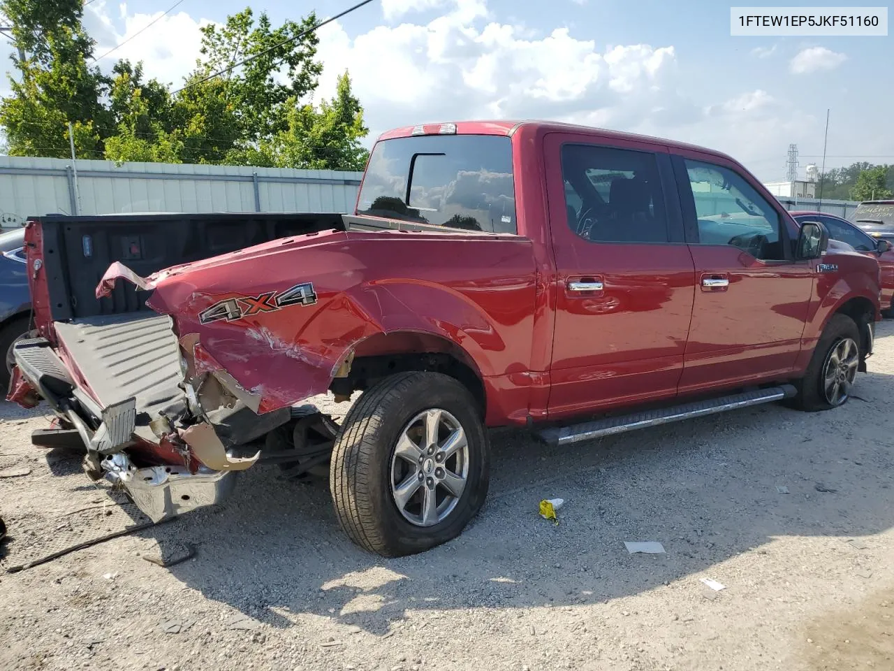 2018 Ford F150 Supercrew VIN: 1FTEW1EP5JKF51160 Lot: 66694914