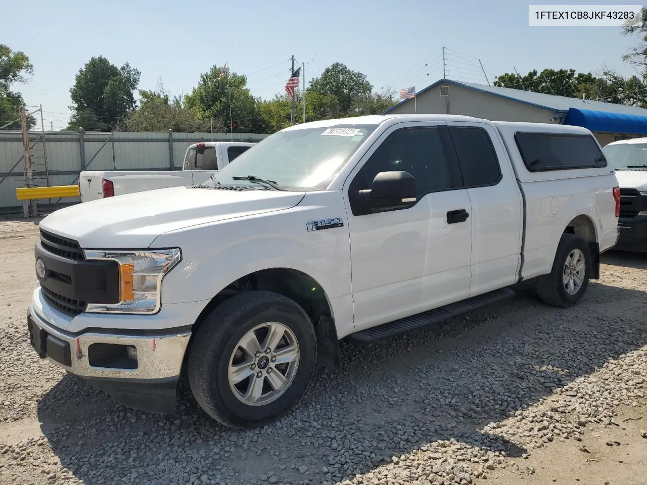 1FTEX1CB8JKF43283 2018 Ford F150 Super Cab