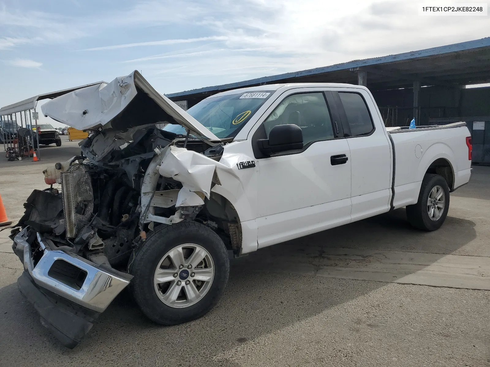 1FTEX1CP2JKE82248 2018 Ford F150 Super Cab