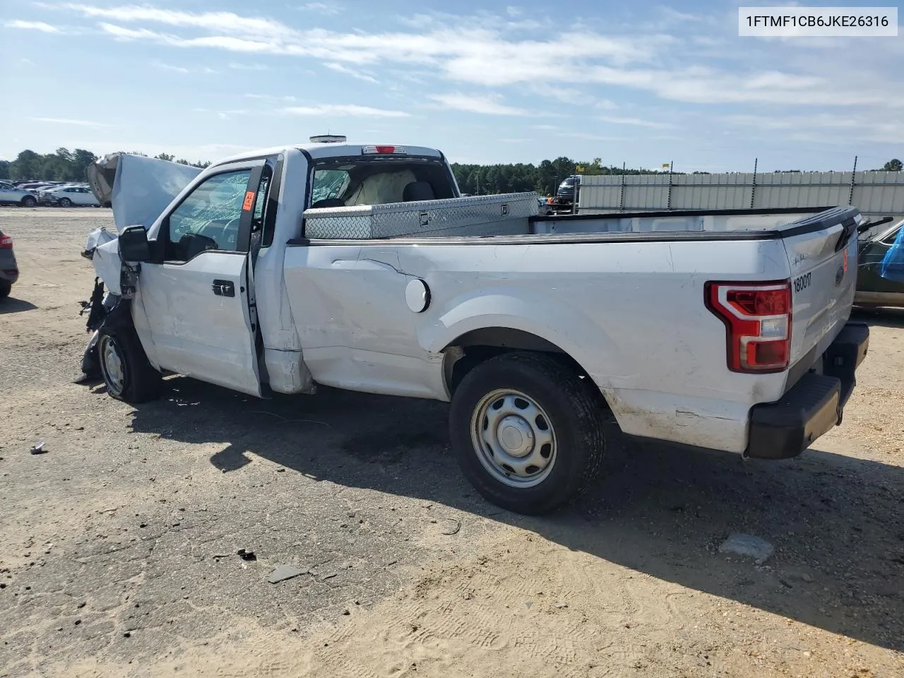 2018 Ford F150 VIN: 1FTMF1CB6JKE26316 Lot: 68112504