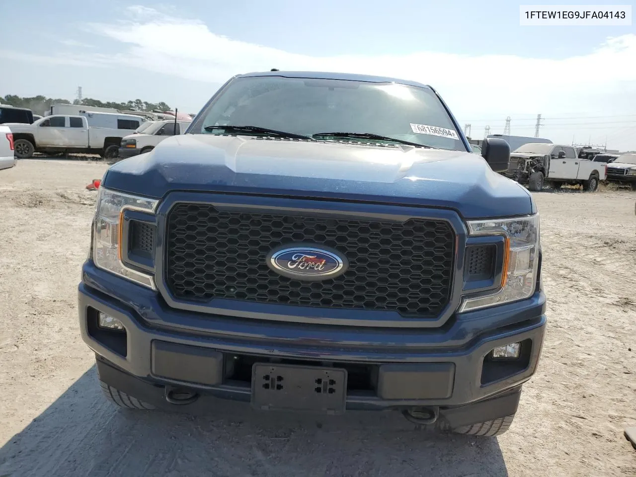 2018 Ford F150 Supercrew VIN: 1FTEW1EG9JFA04143 Lot: 68156594