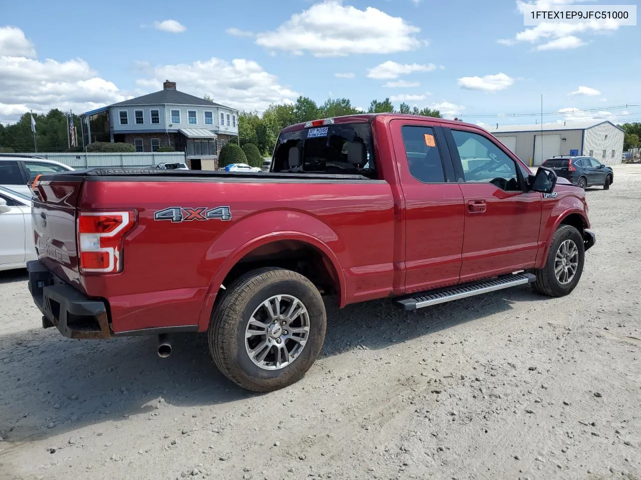 2018 Ford F150 Super Cab VIN: 1FTEX1EP9JFC51000 Lot: 68271474