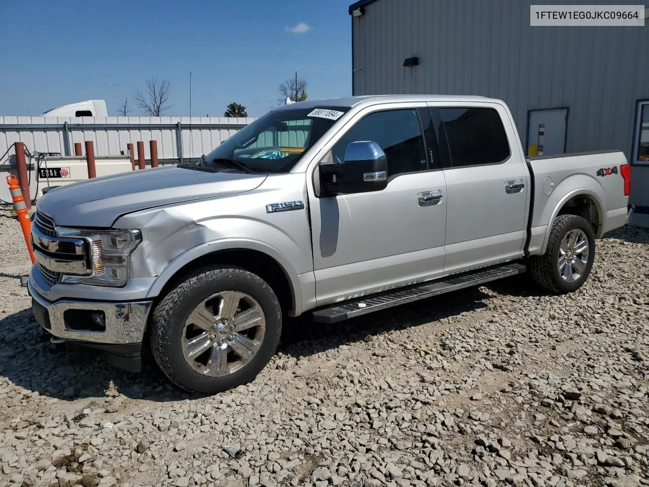 2018 Ford F150 Supercrew VIN: 1FTEW1EG0JKC09664 Lot: 68811894