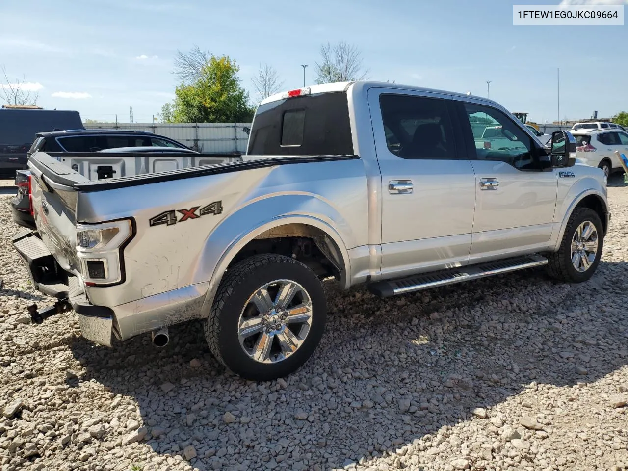 2018 Ford F150 Supercrew VIN: 1FTEW1EG0JKC09664 Lot: 68811894