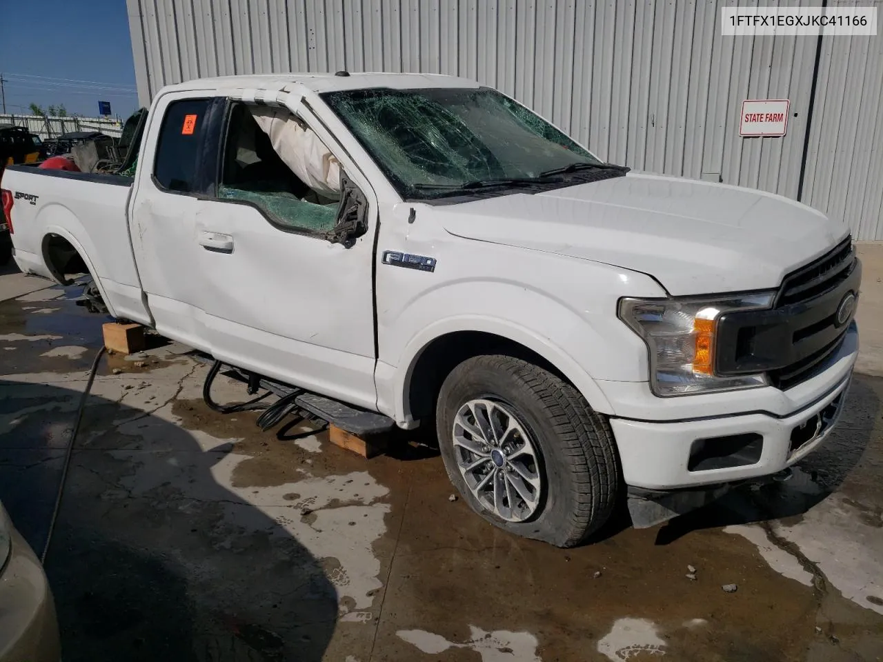 2018 Ford F150 Super Cab VIN: 1FTFX1EGXJKC41166 Lot: 69044374