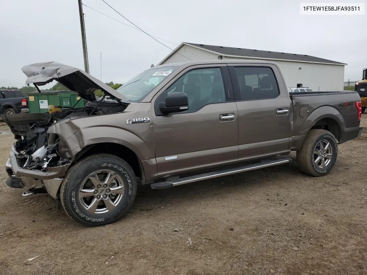 2018 Ford F150 Supercrew VIN: 1FTEW1E58JFA93511 Lot: 69260214