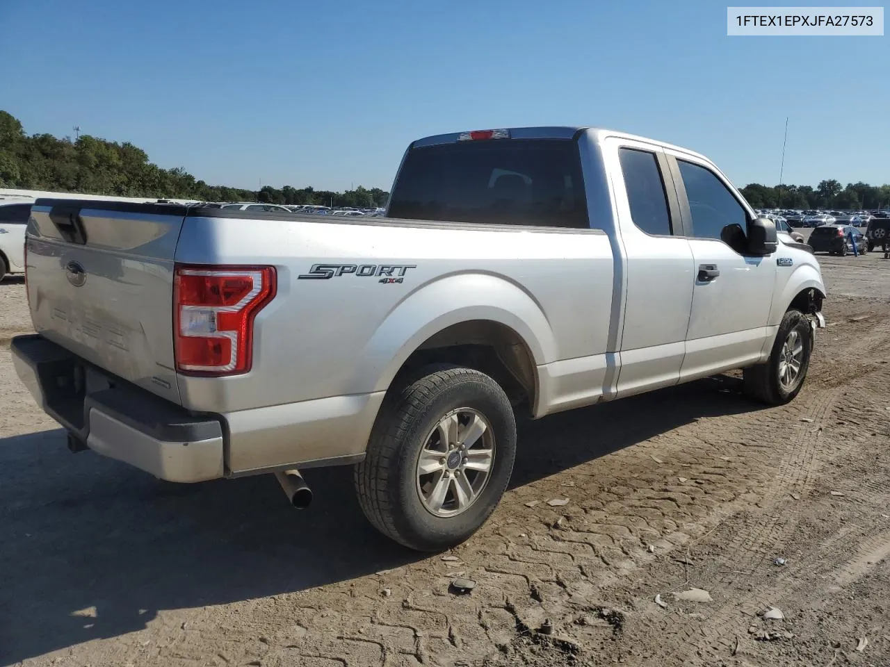 2018 Ford F150 Super Cab VIN: 1FTEX1EPXJFA27573 Lot: 69760634