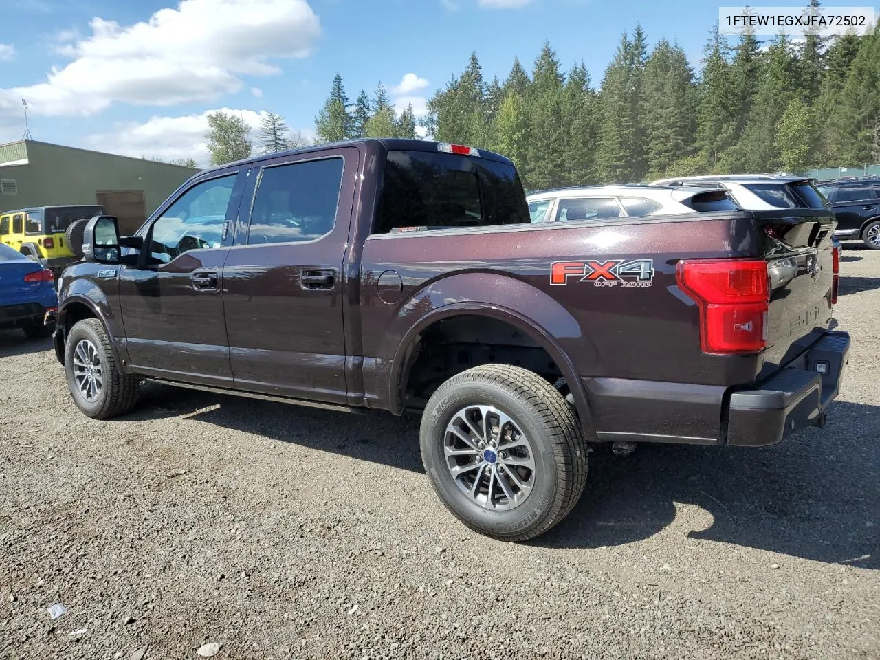 2018 Ford F150 Supercrew VIN: 1FTEW1EGXJFA72502 Lot: 69774844