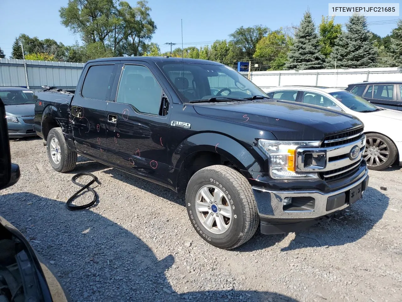 2018 Ford F150 Supercrew VIN: 1FTEW1EP1JFC21685 Lot: 69828454