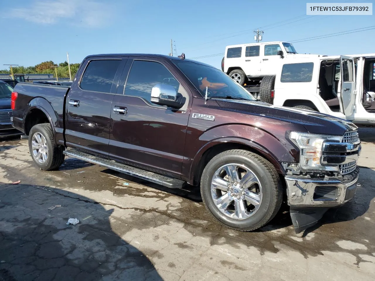 2018 Ford F150 Supercrew VIN: 1FTEW1C53JFB79392 Lot: 70143044