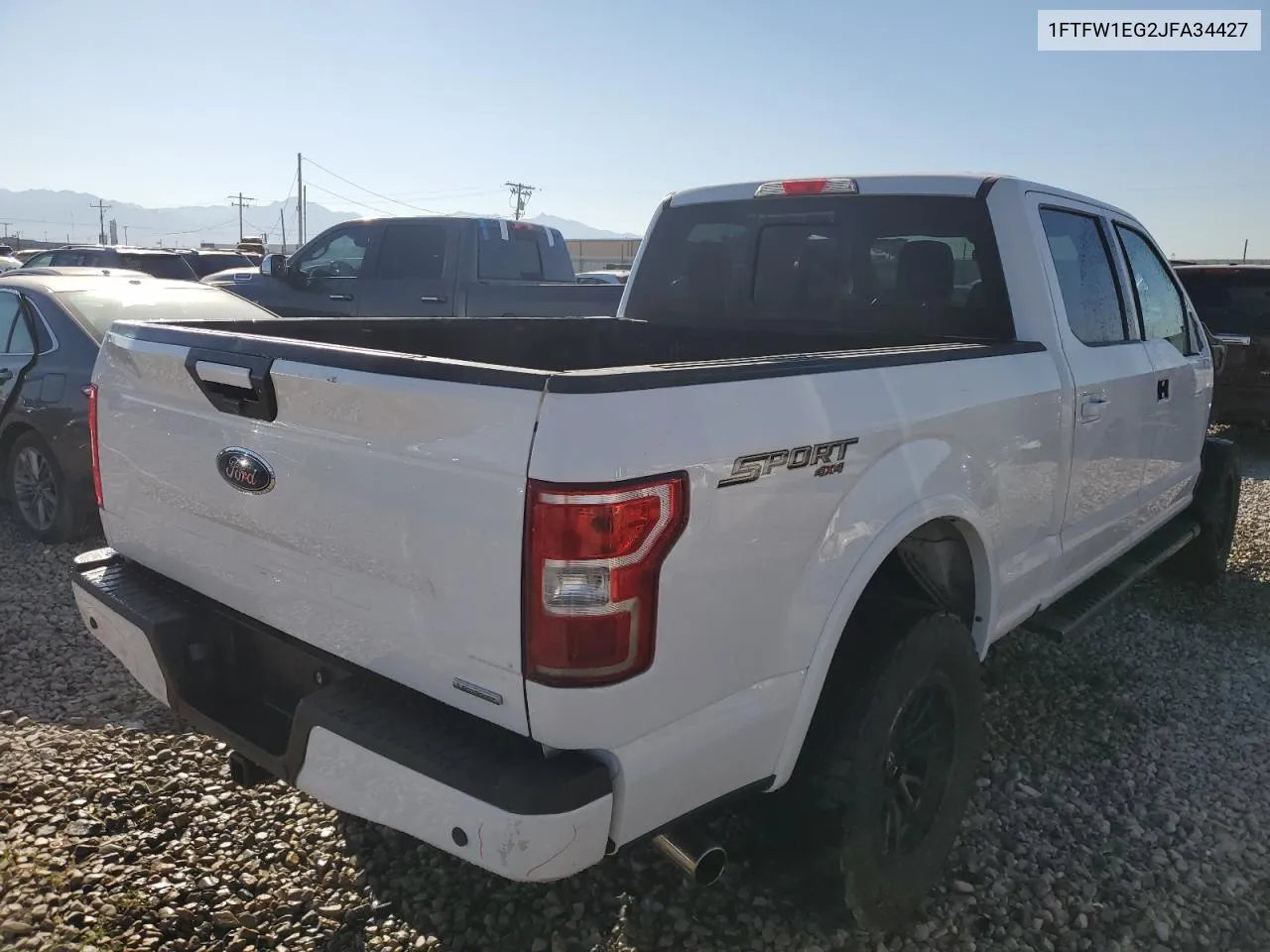 1FTFW1EG2JFA34427 2018 Ford F150 Supercrew