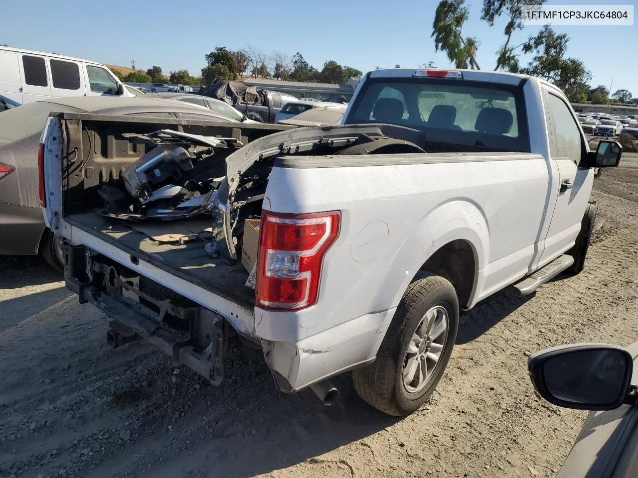 2018 Ford F150 VIN: 1FTMF1CP3JKC64804 Lot: 70418954