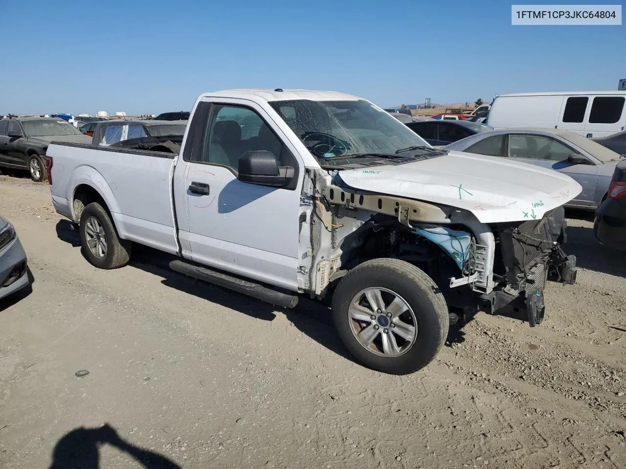 2018 Ford F150 VIN: 1FTMF1CP3JKC64804 Lot: 70418954