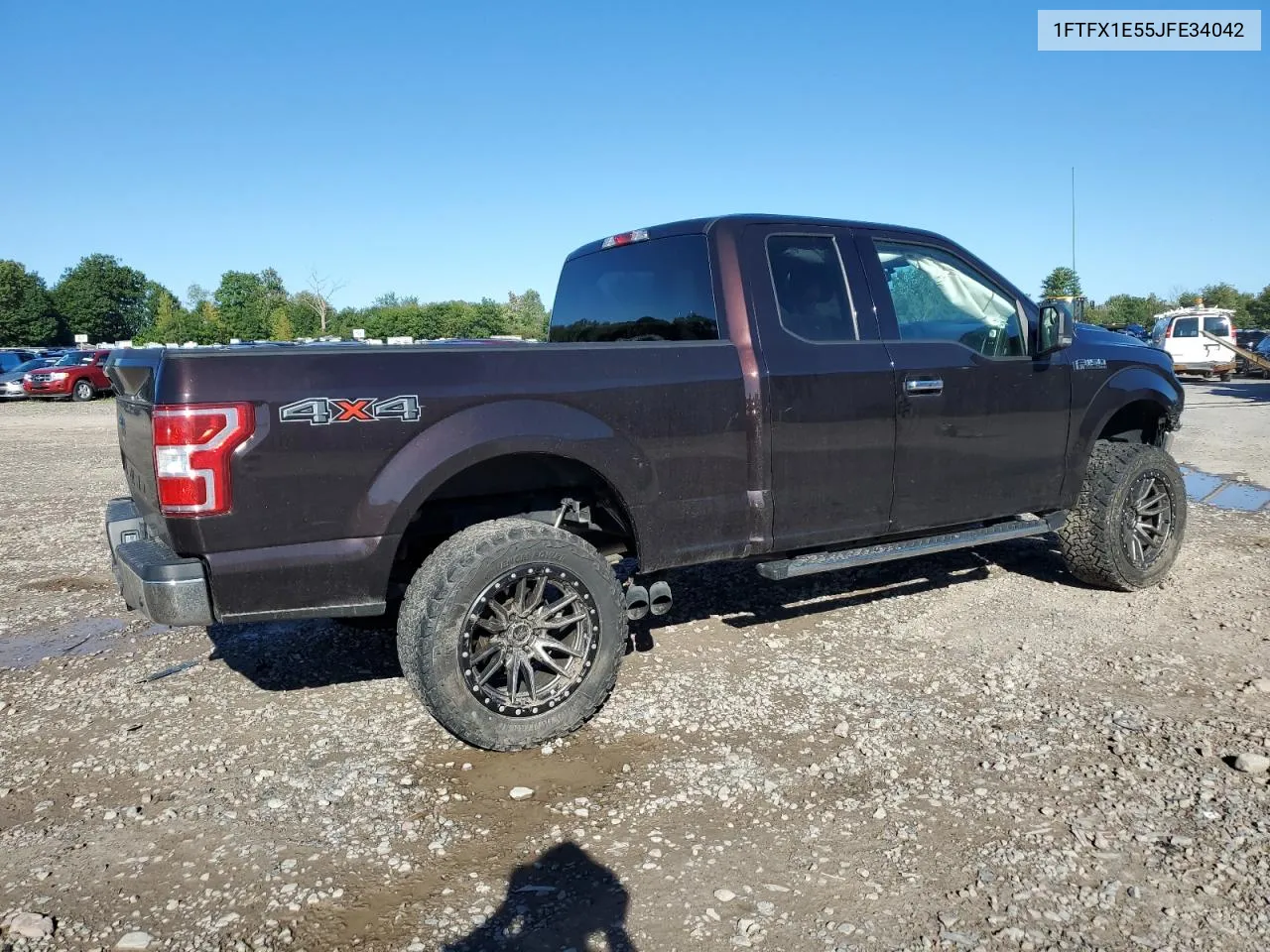 2018 Ford F150 Super Cab VIN: 1FTFX1E55JFE34042 Lot: 70564704