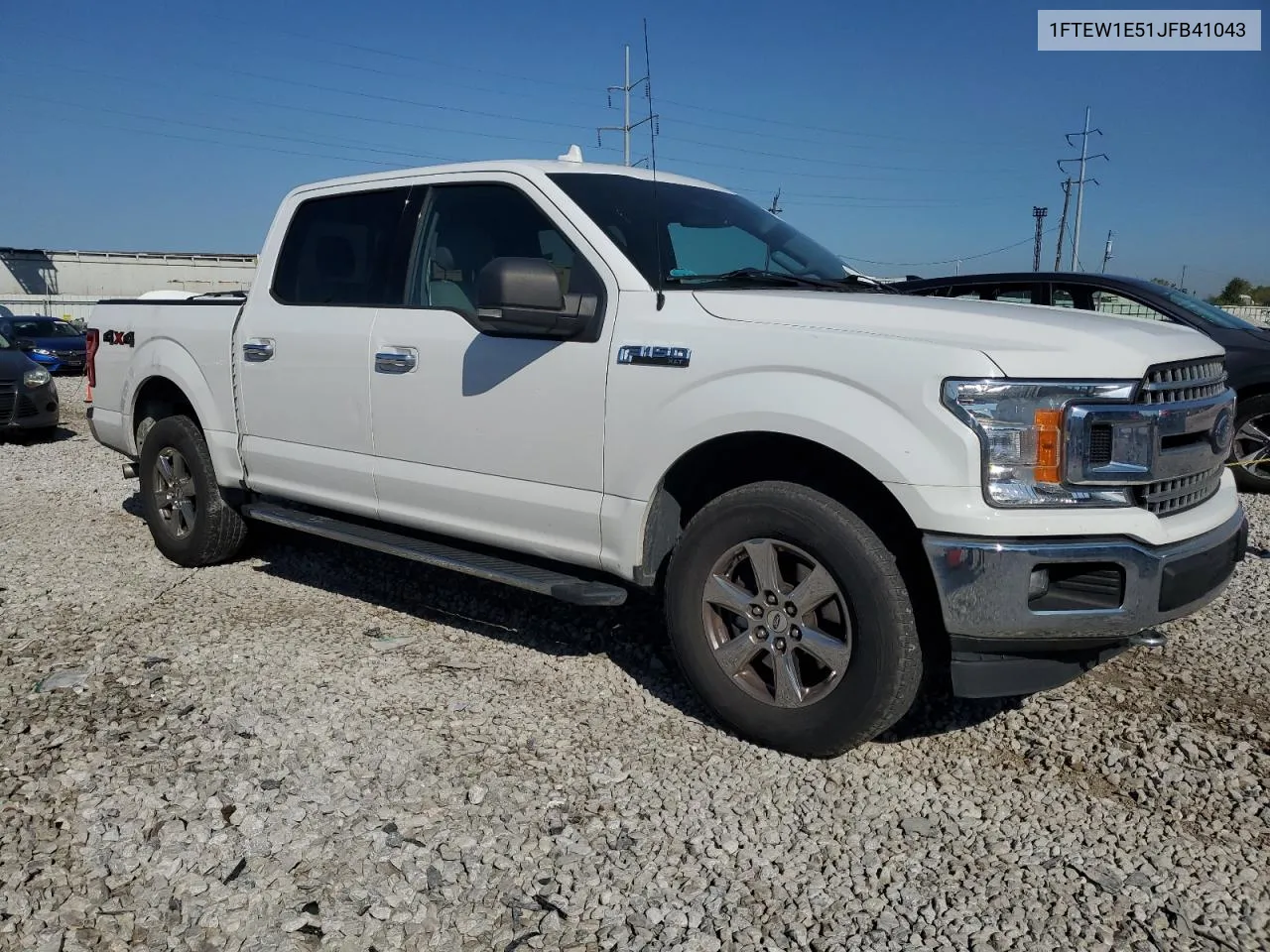 2018 Ford F150 Supercrew VIN: 1FTEW1E51JFB41043 Lot: 70722434