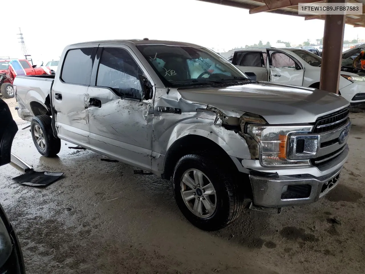 1FTEW1CB9JFB87583 2018 Ford F150 Supercrew