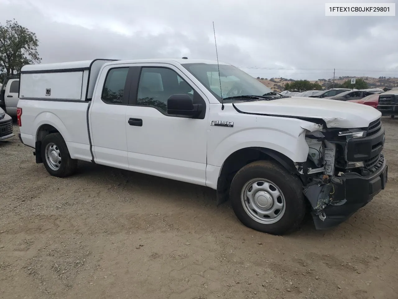 2018 Ford F150 Super Cab VIN: 1FTEX1CB0JKF29801 Lot: 70850814