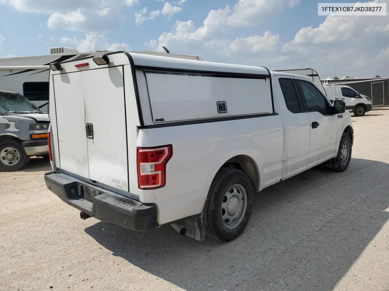 2018 Ford F150 Super Cab VIN: 1FTEX1CB7JKD38277 Lot: 70866554