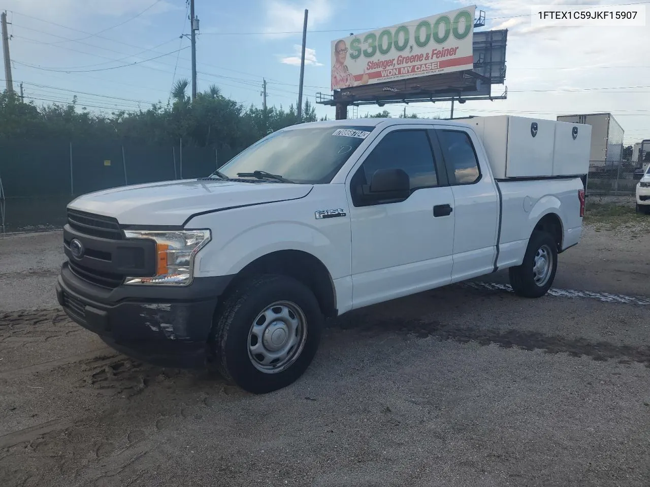 2018 Ford F150 Super Cab VIN: 1FTEX1C59JKF15907 Lot: 70866704