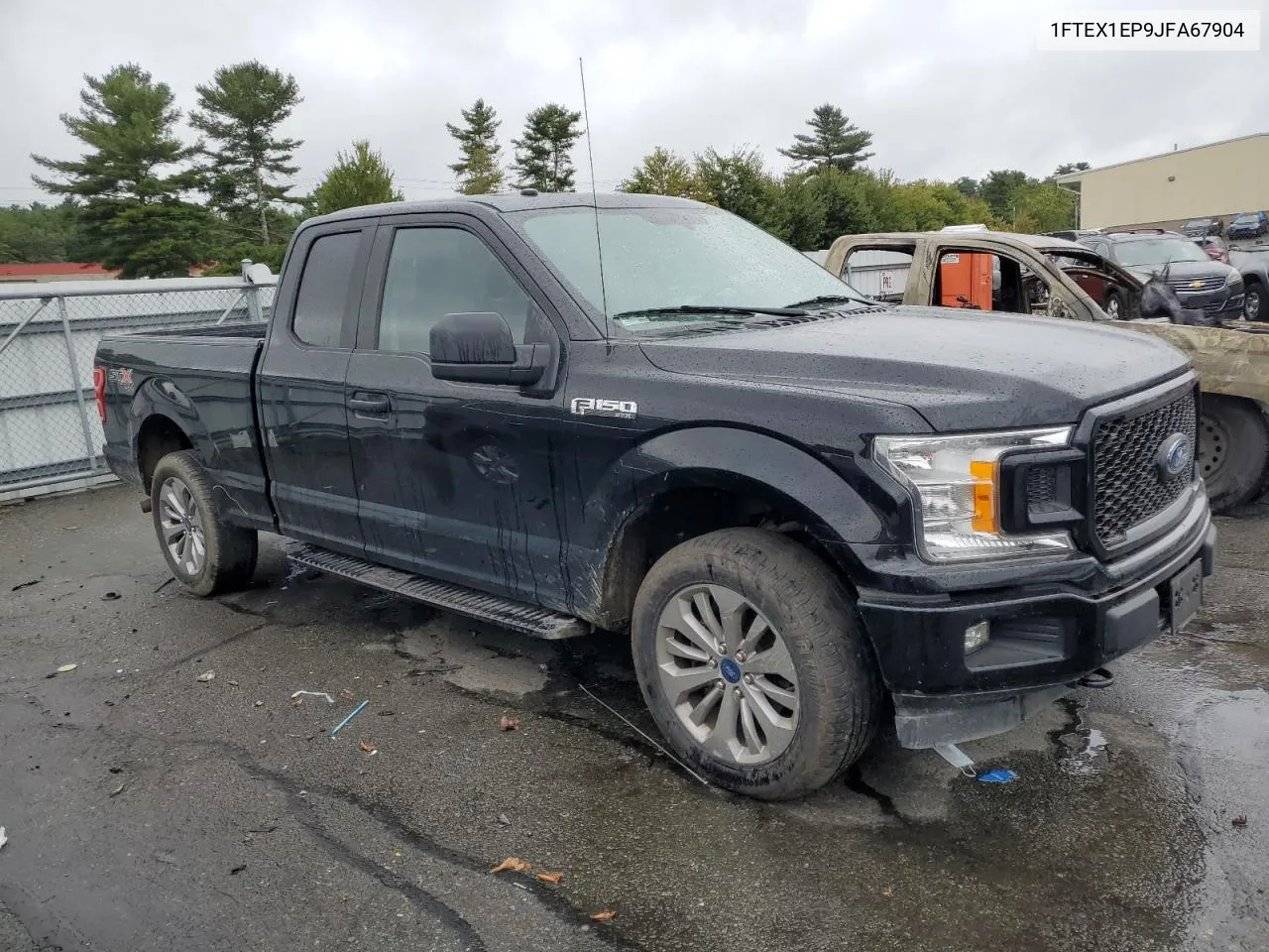 2018 Ford F150 Super Cab VIN: 1FTEX1EP9JFA67904 Lot: 71174234