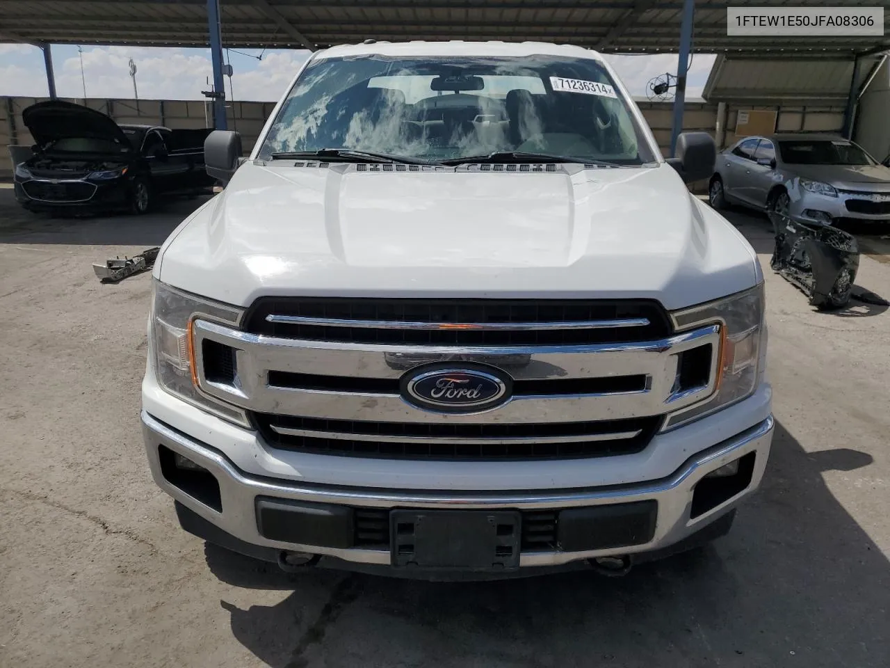 2018 Ford F150 Supercrew VIN: 1FTEW1E50JFA08306 Lot: 71236314