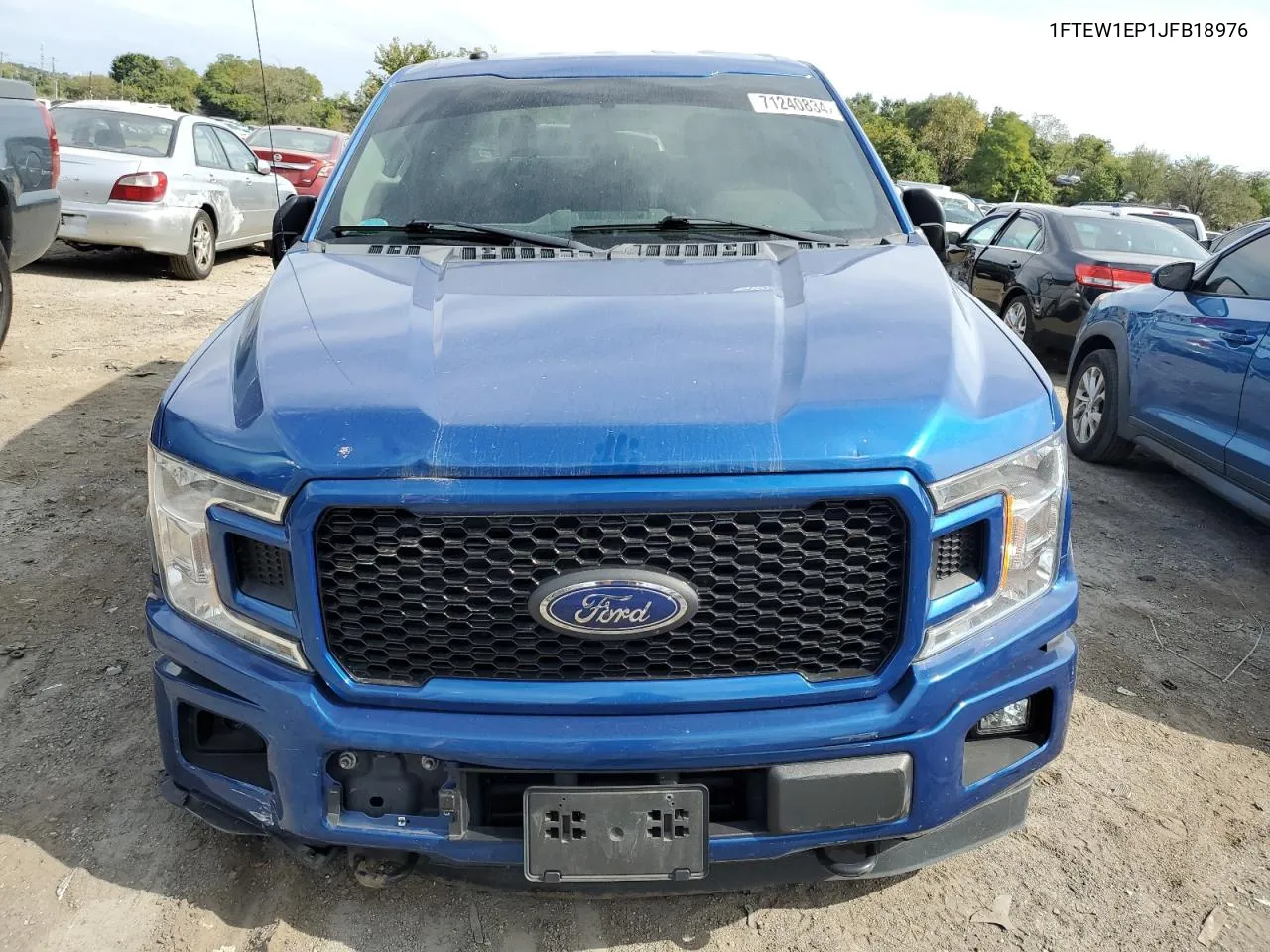 2018 Ford F150 Supercrew VIN: 1FTEW1EP1JFB18976 Lot: 71240834