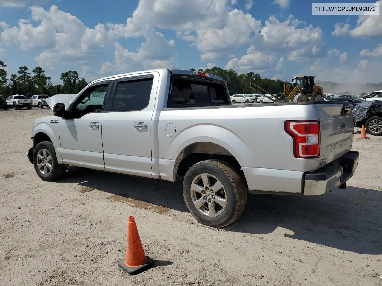 2018 Ford F150 Supercrew VIN: 1FTEW1CP0JKE92070 Lot: 71542584