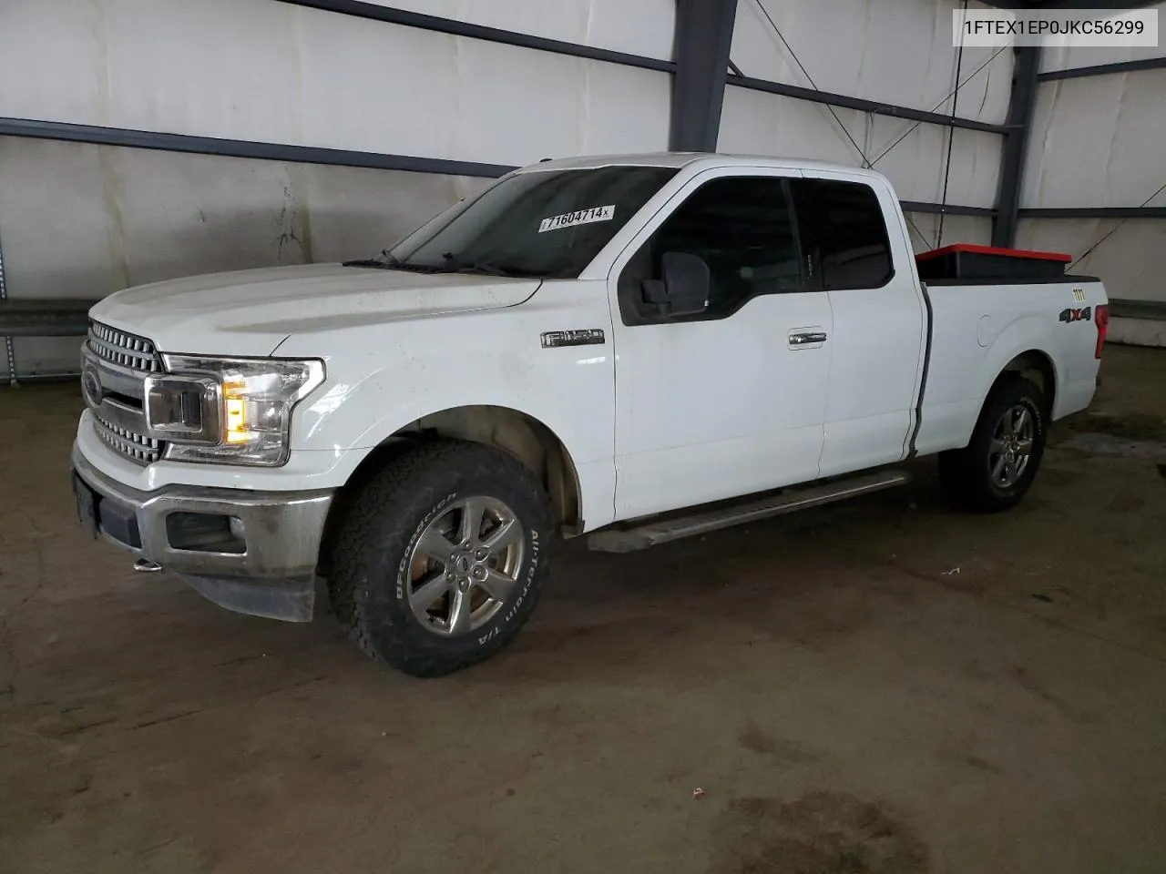 2018 Ford F150 Super Cab VIN: 1FTEX1EP0JKC56299 Lot: 71604714