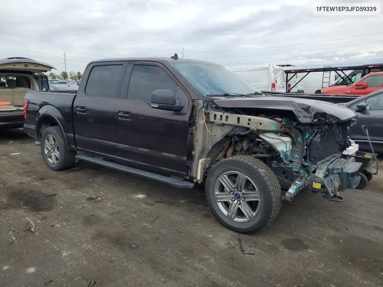 2018 Ford F150 Supercrew VIN: 1FTEW1EP3JFD59339 Lot: 71621954