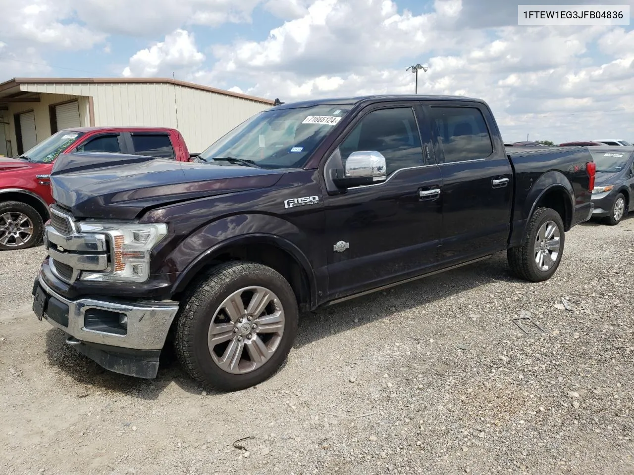 2018 Ford F150 Supercrew VIN: 1FTEW1EG3JFB04836 Lot: 71665124