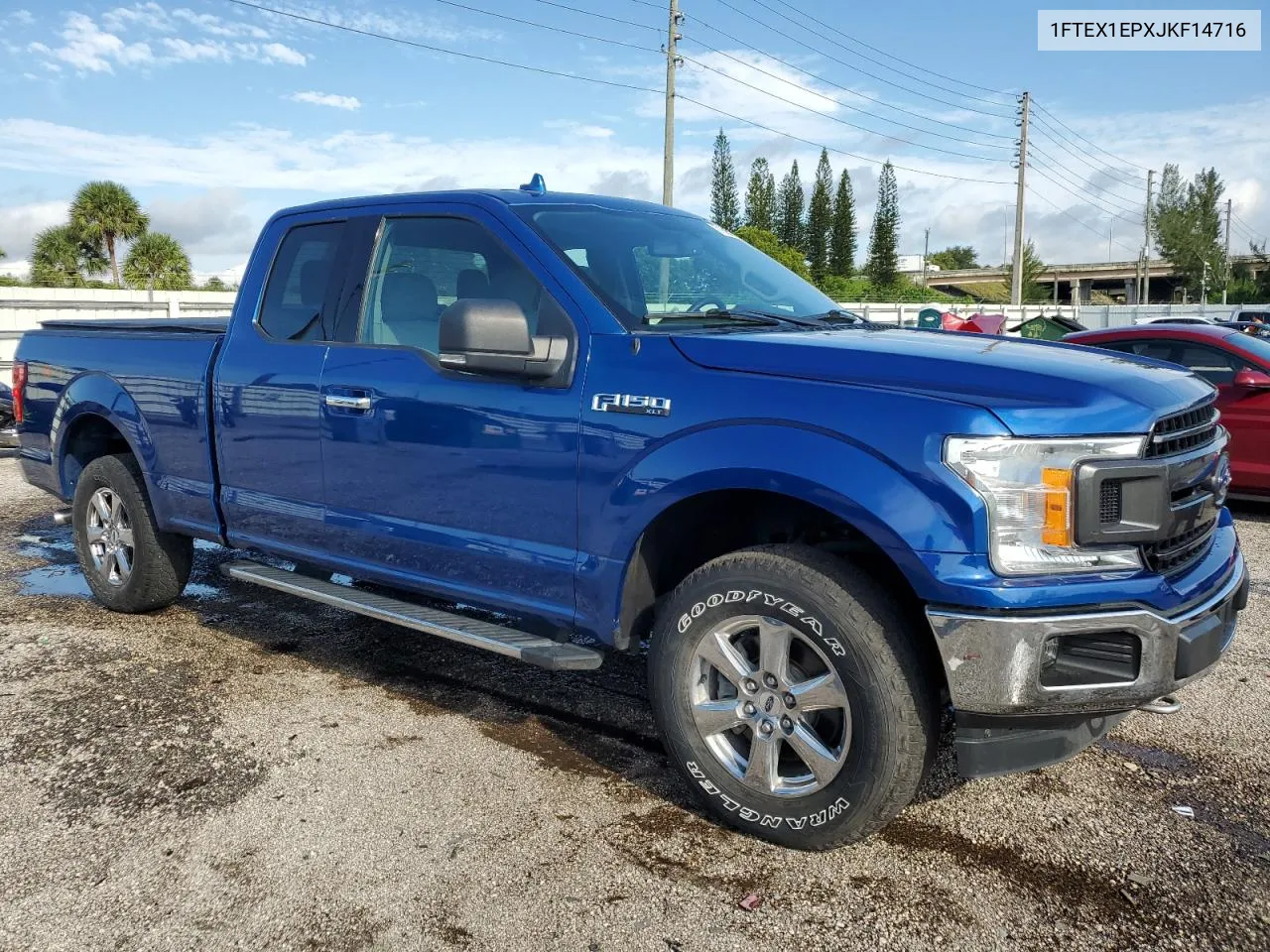 2018 Ford F150 Super Cab VIN: 1FTEX1EPXJKF14716 Lot: 71805604