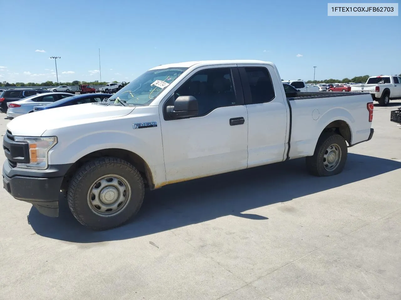 2018 Ford F150 Super Cab VIN: 1FTEX1CGXJFB62703 Lot: 71873794