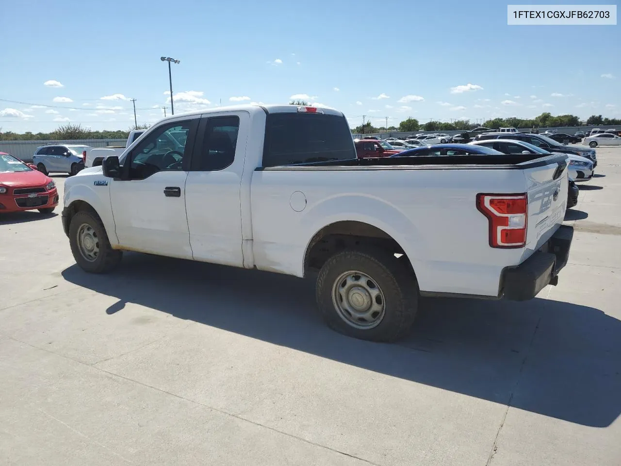 2018 Ford F150 Super Cab VIN: 1FTEX1CGXJFB62703 Lot: 71873794