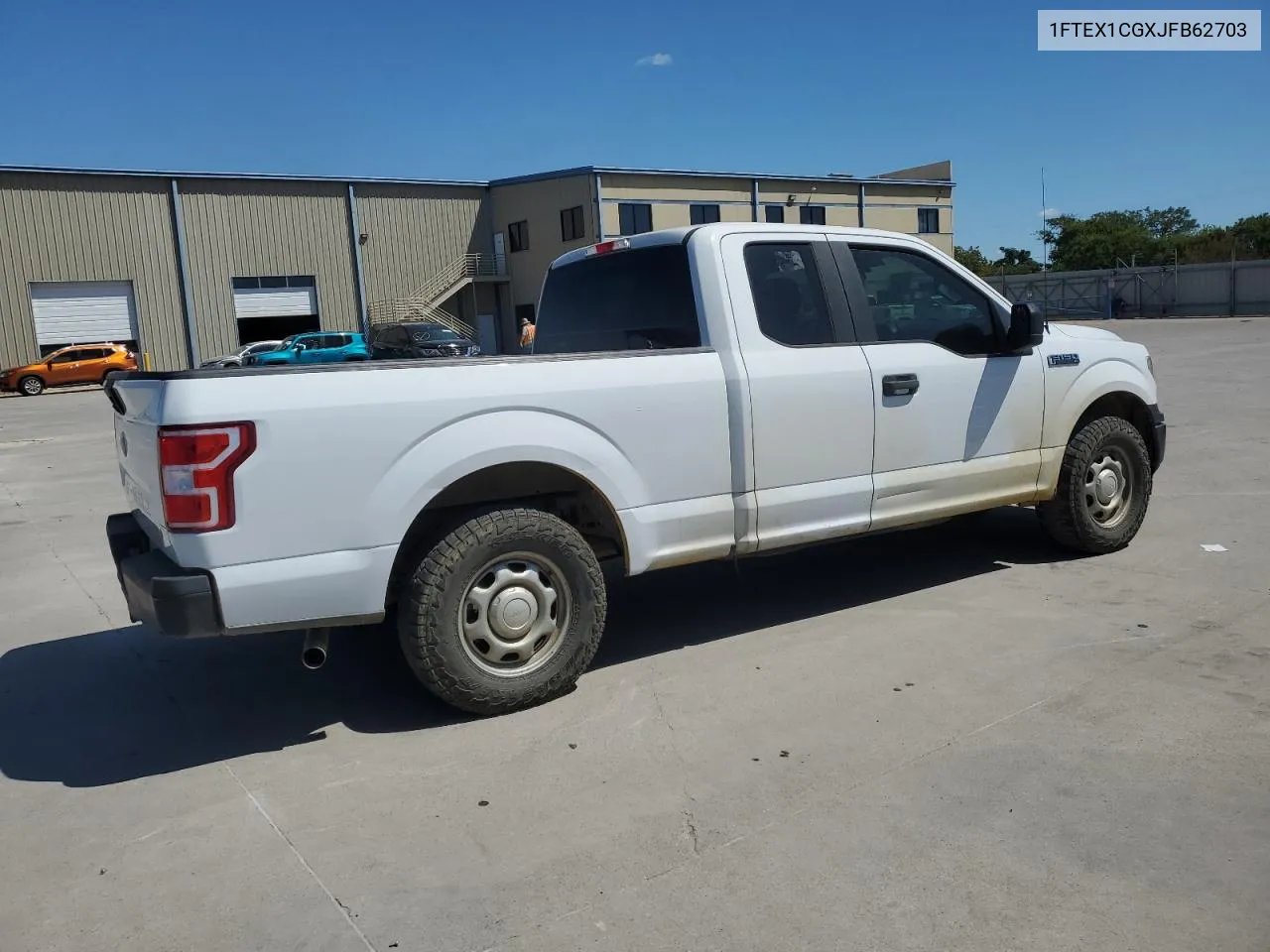 2018 Ford F150 Super Cab VIN: 1FTEX1CGXJFB62703 Lot: 71873794