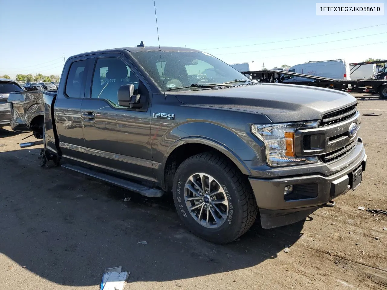 2018 Ford F150 Super Cab VIN: 1FTFX1EG7JKD58610 Lot: 72076584