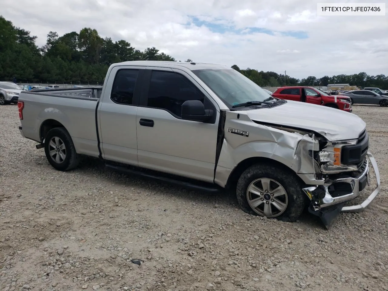 2018 Ford F150 Super Cab VIN: 1FTEX1CP1JFE07436 Lot: 72117904