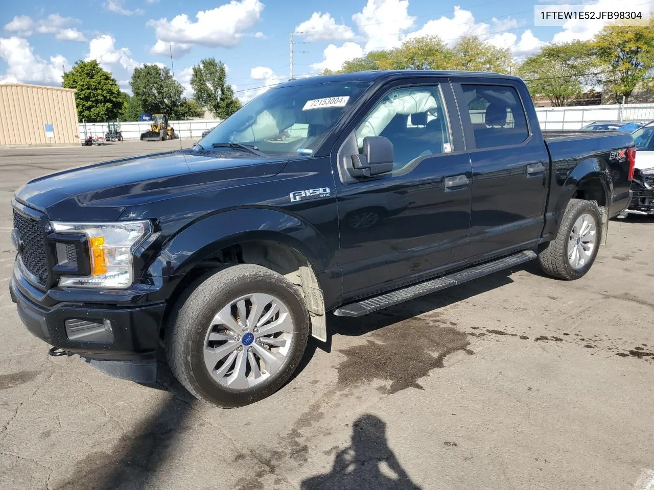 2018 Ford F150 Supercrew VIN: 1FTEW1E52JFB98304 Lot: 72153004