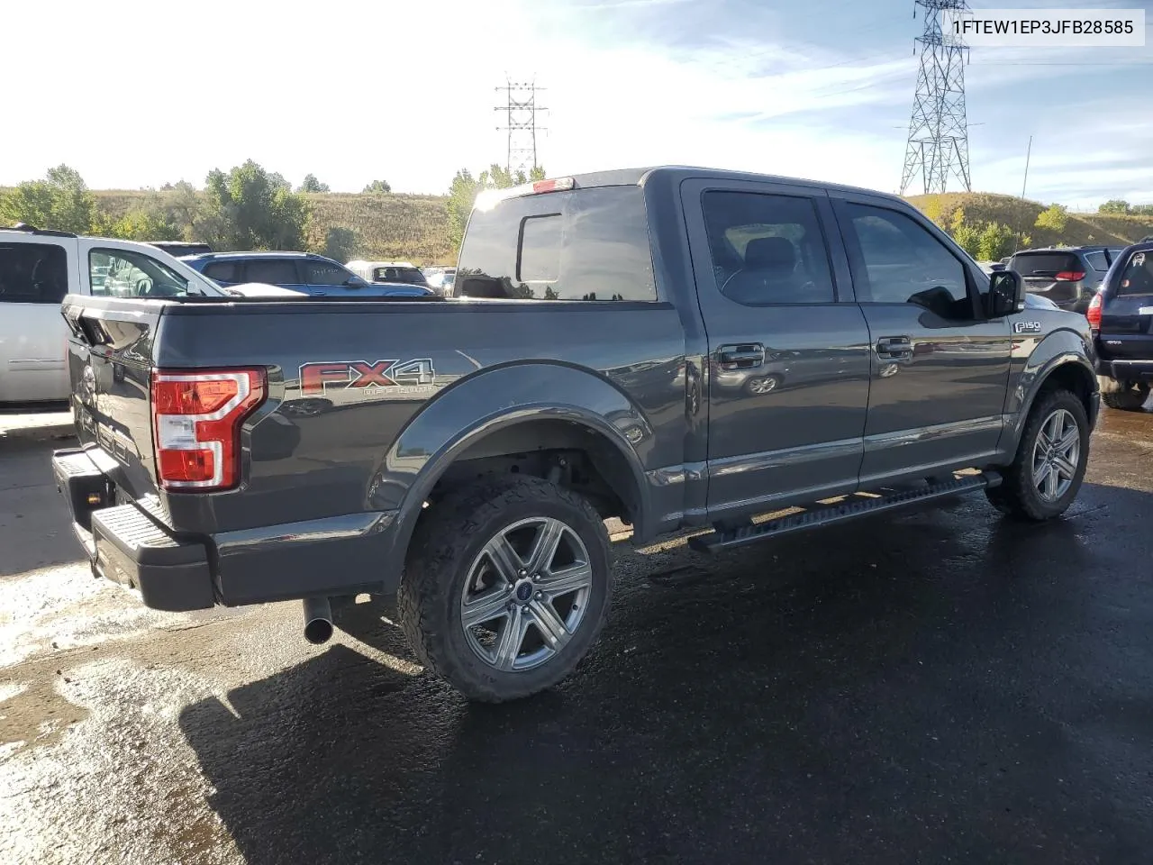 2018 Ford F150 Supercrew VIN: 1FTEW1EP3JFB28585 Lot: 72229604