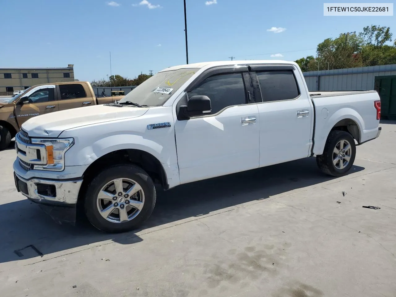 2018 Ford F150 Supercrew VIN: 1FTEW1C50JKE22681 Lot: 72236644