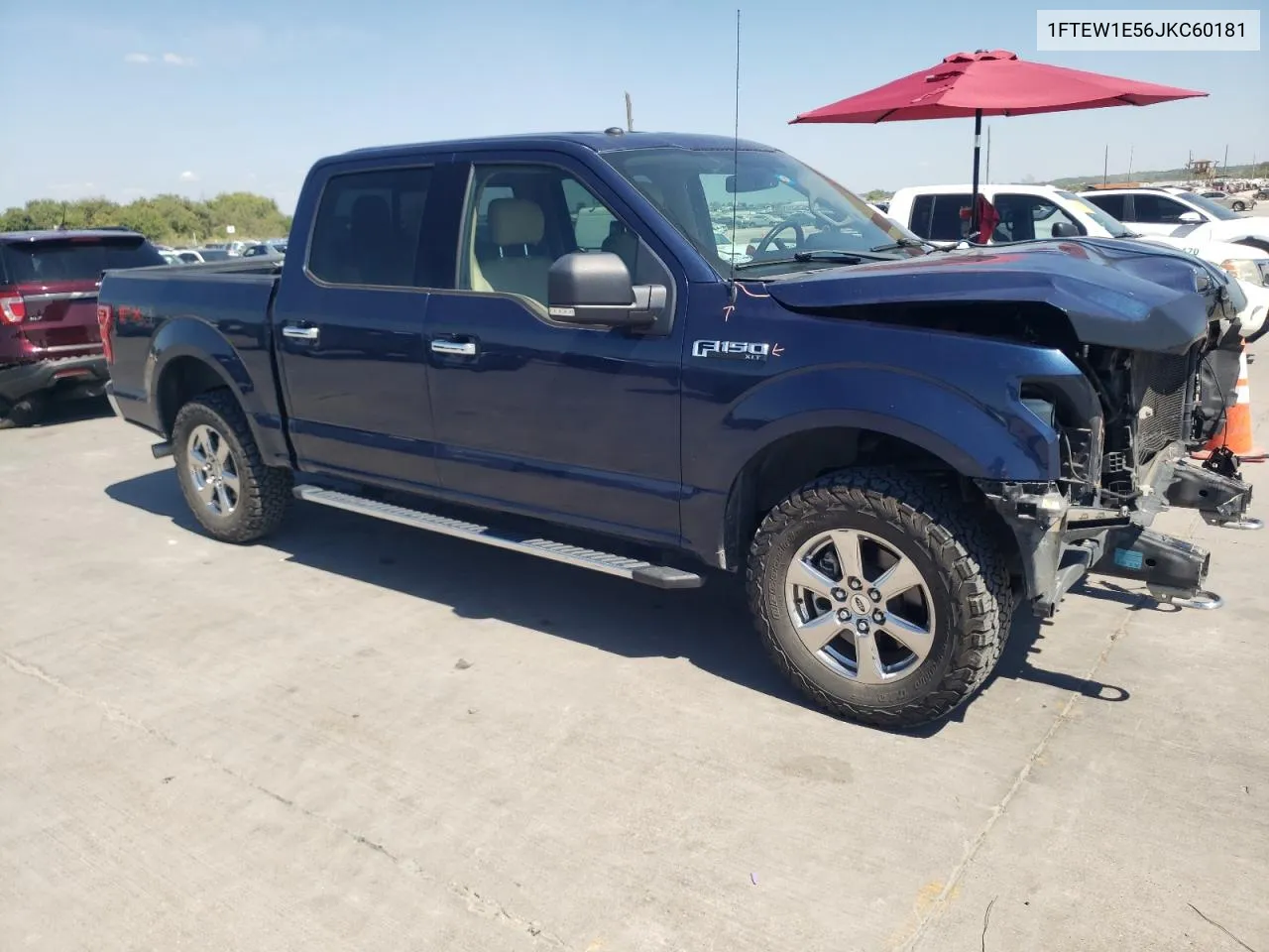 2018 Ford F150 Supercrew VIN: 1FTEW1E56JKC60181 Lot: 72315944