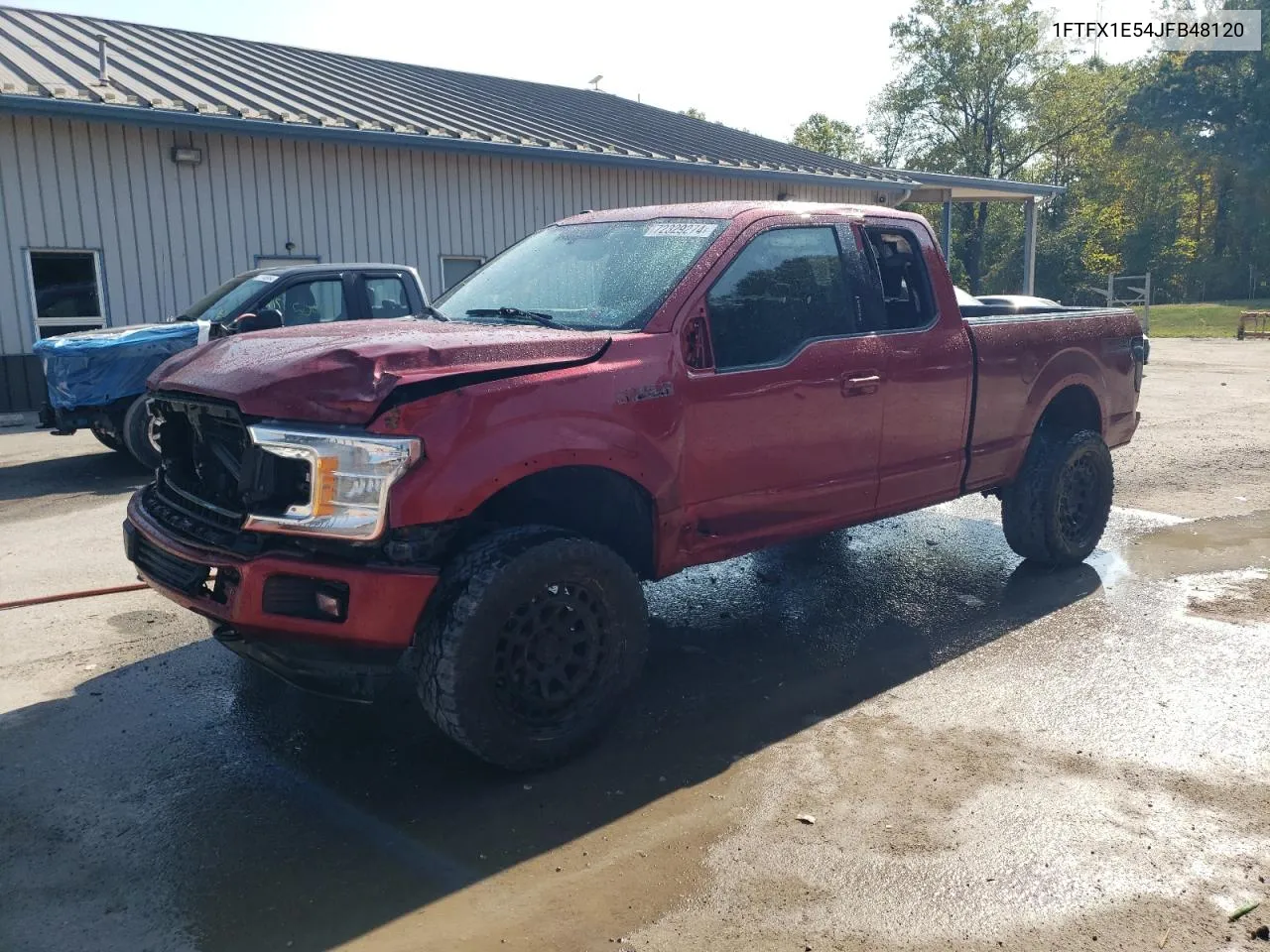 2018 Ford F150 Super Cab VIN: 1FTFX1E54JFB48120 Lot: 72329274