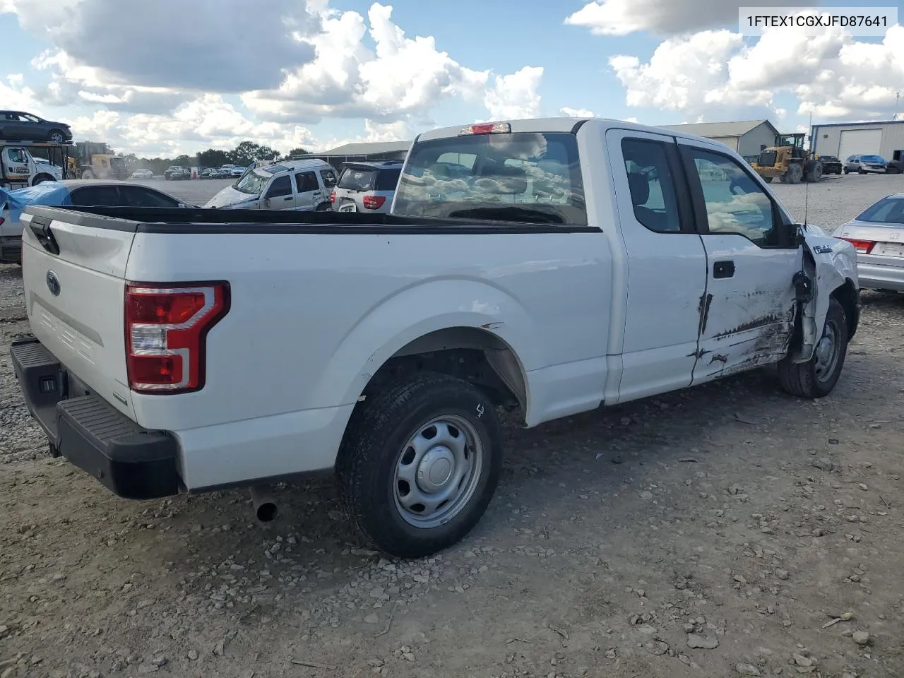 2018 Ford F150 Super Cab VIN: 1FTEX1CGXJFD87641 Lot: 72359944