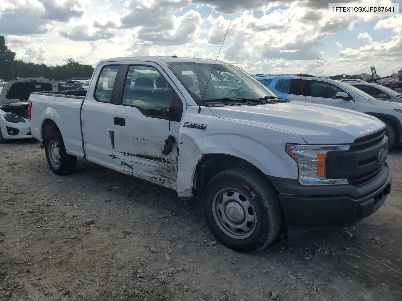 2018 Ford F150 Super Cab VIN: 1FTEX1CGXJFD87641 Lot: 72359944