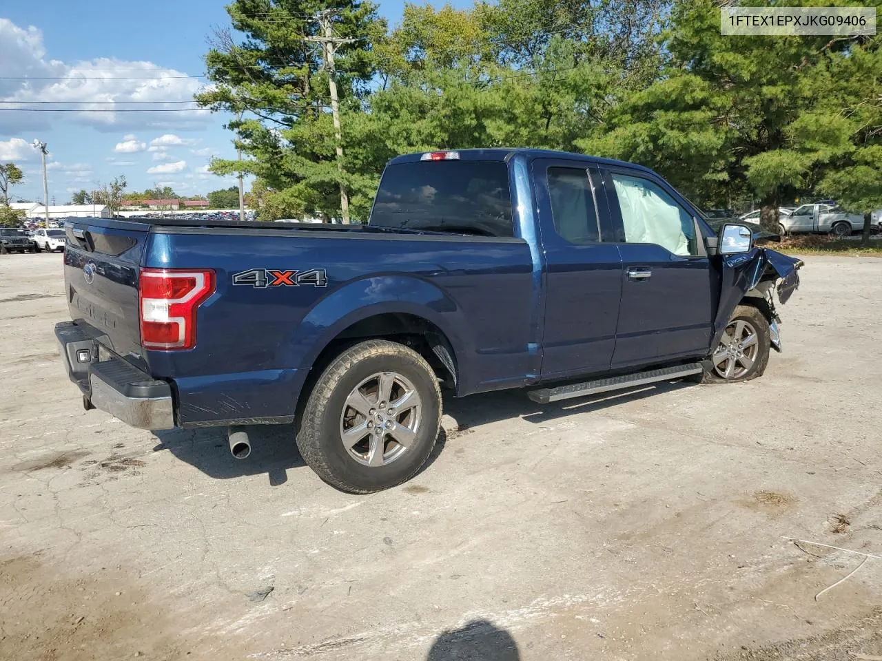 2018 Ford F150 Super Cab VIN: 1FTEX1EPXJKG09406 Lot: 72366284