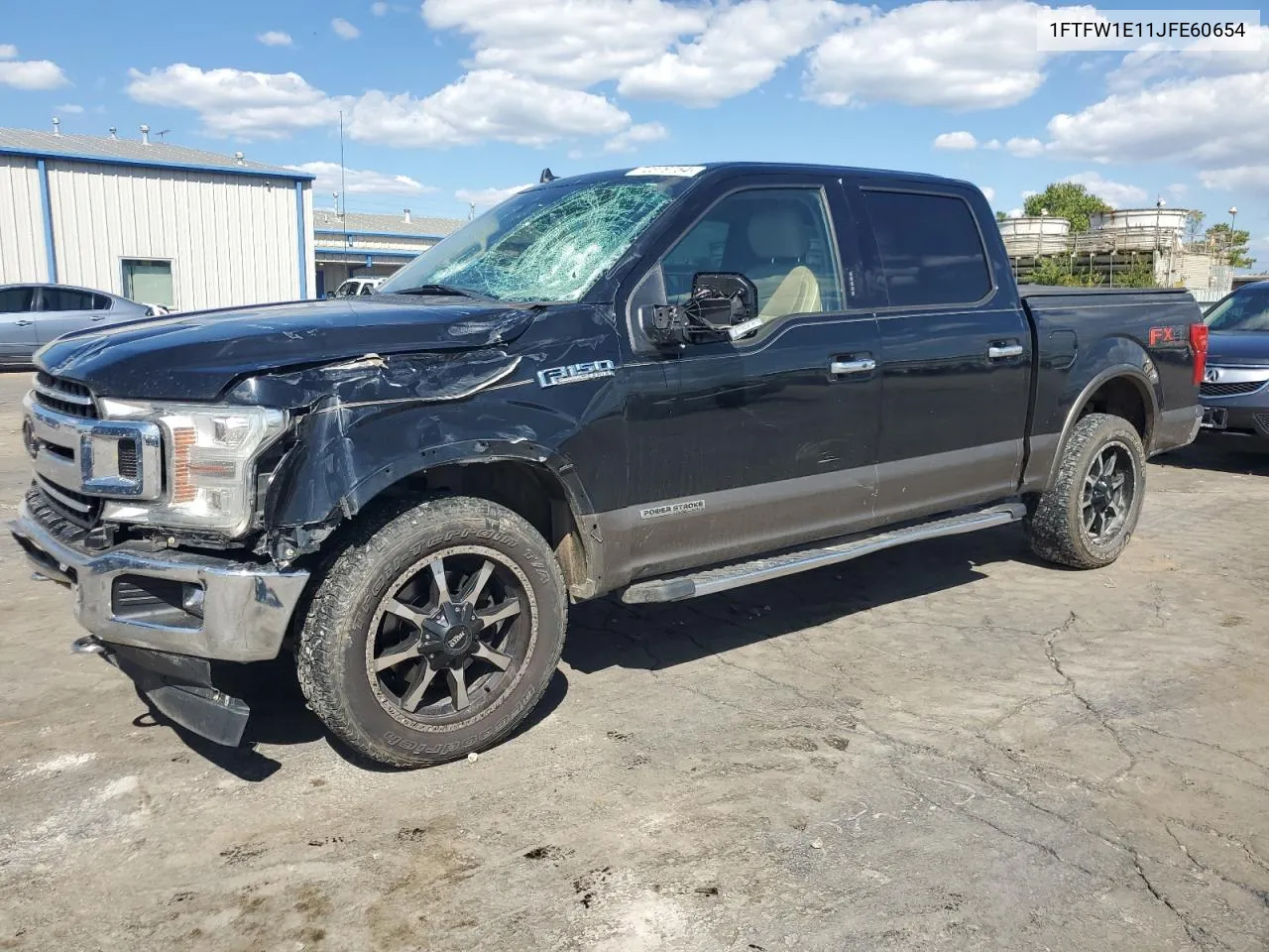 2018 Ford F150 Supercrew VIN: 1FTFW1E11JFE60654 Lot: 72379754