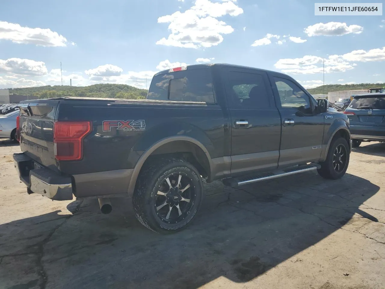 2018 Ford F150 Supercrew VIN: 1FTFW1E11JFE60654 Lot: 72379754