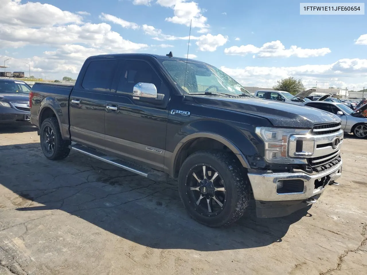 2018 Ford F150 Supercrew VIN: 1FTFW1E11JFE60654 Lot: 72379754