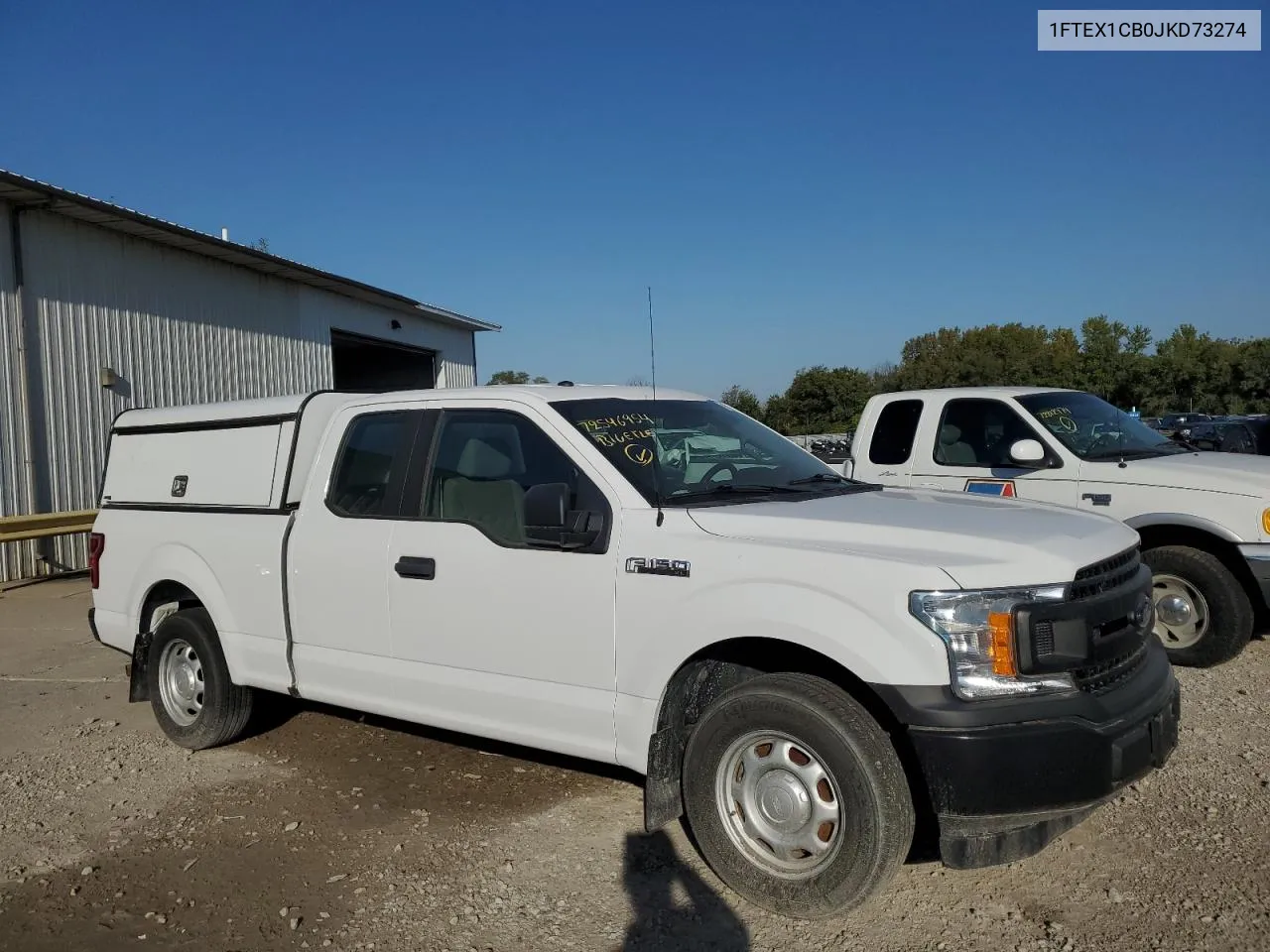 2018 Ford F150 Super Cab VIN: 1FTEX1CB0JKD73274 Lot: 72546954